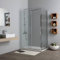 Kiamami Valentina Cabina de Ducha Rectangular 80x130 cm Lado Fijo y Puerta corredera | New Giada