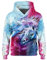 Freshhoodies Felpa con Cappuccio per Ragazzi Ragazze Stampa Freddo 3D Unicorno Colorata Pullover Invernale Foderato in Pile 6-7 Anni