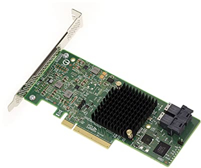 KALEA-INFORMATIQUE PCIe 3.0 SAS 12GB 8 Puertos Internos con Raid 0 1 1E 10. Modelo OEM 9311-8i. Perfil Alto y bajo, chipset SAS3008