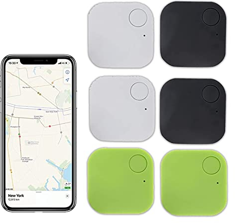 Localizadores de Llaves Bluetooth Inteligentes de hasta 24,4 m de Alcance, localizador de Seguimiento GPS, antipérdida, Control por aplicación, Compatible con iOS y Android para Llaves, Animales