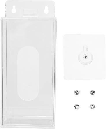 ULTECHNOVO Wandhalter Acryl-Handschuh-Aufbewahrungsbox Spenderbox Wandmontagelöcher Oder Tischhalter Für Einweghandschuhe Haarnetze