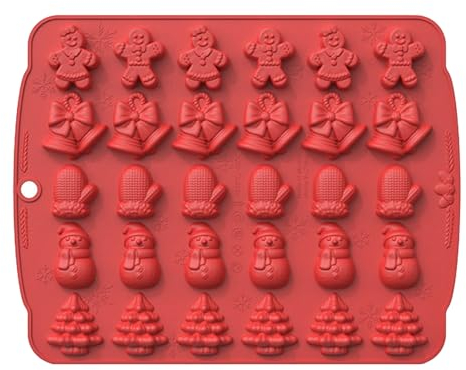 Weihnachts-Ausstechformen aus Silikon, lebensmittelecht, nicht Weihnachtsformen, leicht zu lösen, wiederverwendbar, sichere Ausstechform, antihaftbeschichtet, Backformen