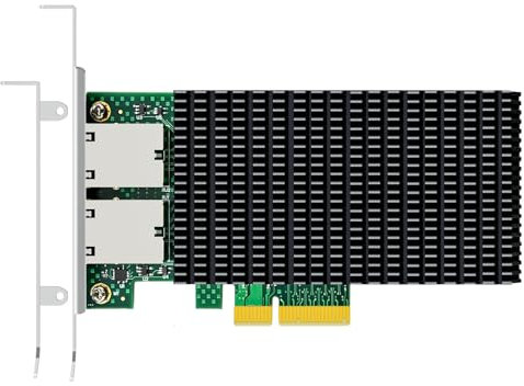 GLOTRENDS ST7368 2-port 10Gb RJ45 Ethernet Network Card with Intel X550 Controller, PCIE 3.0 X4 interface, Support Windows 11/10/Windows Server/Linux/ESX/VMware ESXi(Not Support Mac OS)