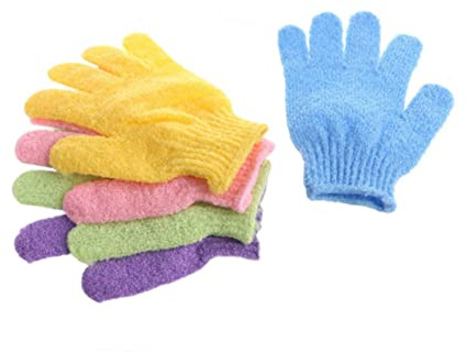 LOLIPPYY 2 St Badhandskar Och Badhandduk Badskrubbhandskar Kroppsskrubbvante Exfolierande Exfolierande Handskar För Dusch Kroppsskrubbhandske Djup Exfolierande Handskar Handpeeling