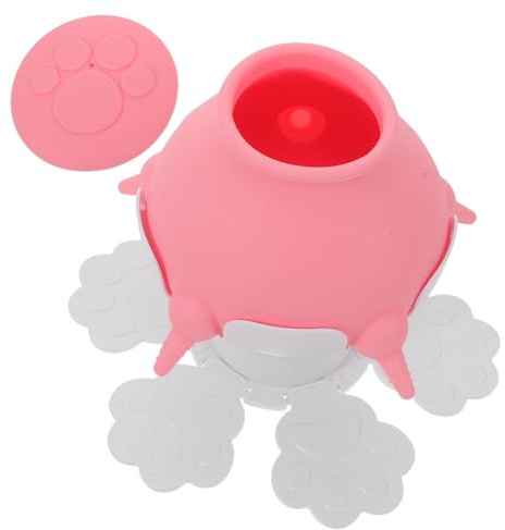 WOONEKY Succhiotto per L'Allattamento di Cuccioli e Gattini con beccuccio in Silicone Naturale Altezza Regolabile per Alimentazione Confortevole Facile da Pulire e Portatile per Piccoli