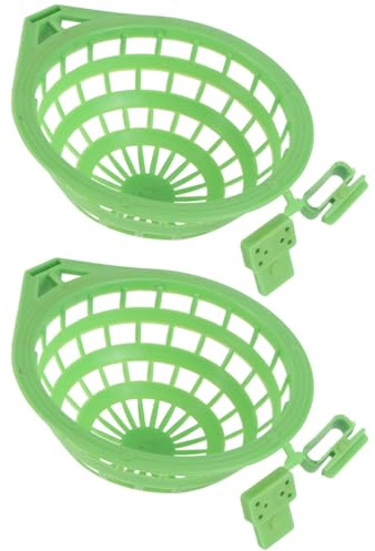 PRETYZOOM Ciotola per Nido di Uccelli 2 Pezzi in Plastica Verde per Piccioni e Uccelli Domestici Pratica e Facile da Rimuovere per Casa