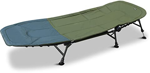 Abode Oxford Padded 6 Leg Carp Fishing Bed Chair Camping Bedchair Bed