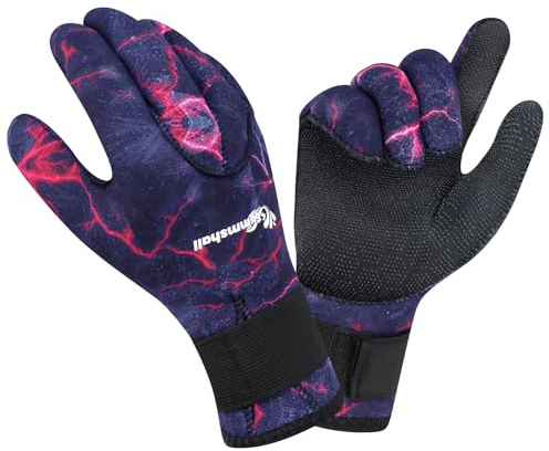 Summshall Guantes de Neopreno 3mm Térmicos Guantes Buceo Antideslizantes Guantes Neopreno Hombre Mujer Guantes de Pesca Surf Kayak Submarina Esnórquel