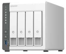 QNAP TS-433-4G-US 4 Bay NAS with Quad-core Processor, 4 GB DDR4 RAM and 2.5GbE Network (Diskless)