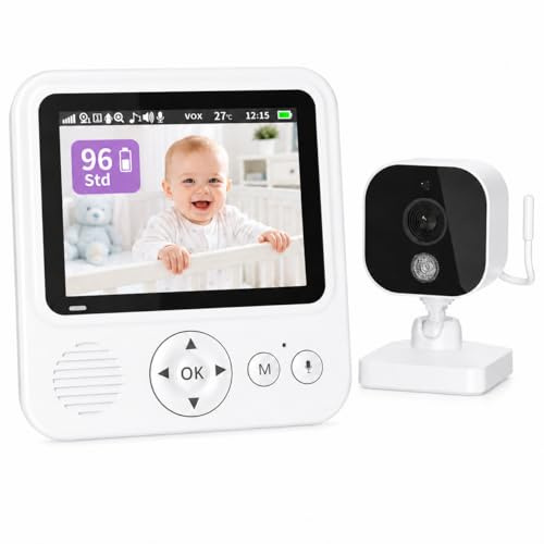 BURNNOVE Babyphone mit Kamera ohne WLAN, 2,8 Zoll IPS 720P, 96H VOX