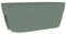 EDA - Jardinière Cavalière Osaka 19,5 L - Système de Fixation Simple et Breveté - pour Balcons et Rambardes - 56 x 30,1 x H.20,6 cm - Vert Laurier