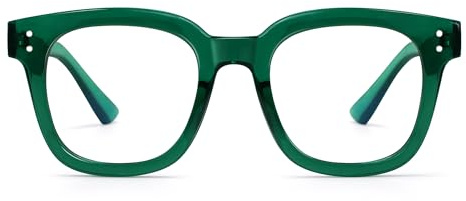 Madison Avenue Blue Light Blocking Glasses for Women, Anti Blue Ray Computer Gaming Glasses, Anti Eyestrain UV Glare(Green)