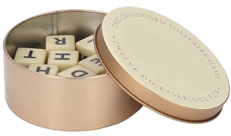 Fdit Dadi da Gioco in Plastica con Lettere di Scrabble, Lucidati a Mano, Motivi Strutturati, Pratica Educativa di Ortografia, Divertente Gioco Linguistico, Set da Viaggio con Custodia