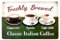 DiiliHiiri Poster Dekoschild Kaffee 30 x 20 cm – dekorative Kunst Kaffee | Vintage | Geschenk für Barista | Cappuccino Espresso Latte | Kaffeeposter | Schild (2635-217)