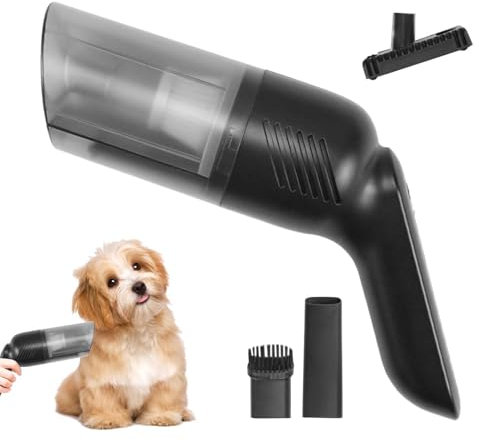 Aspirapolvere per peli di cani, senza fili, per gattini, strumento di pulizia multifunzionale per piccoli animali, levapelucchi portatile, per uso interno o esterno