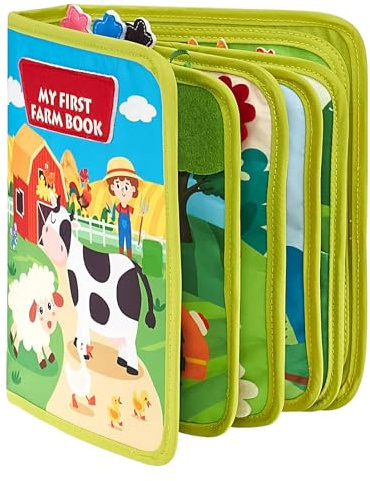 Upptagen leksak för barn - Praktiska sensoriska aktivitetssidor, interaktiv inlärningsbok för småbarn | Tyst pedagogisk leksak för resor och bilresor, byggare