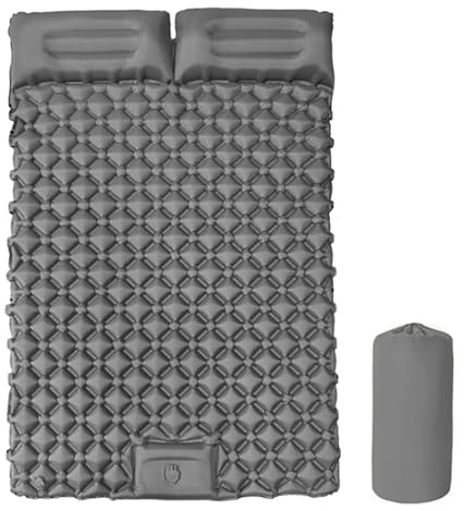 Camping Double Sommeil, Matelas Pliable Gonflable, 190x120x5cm, Coussinet de Voyage en Plein air, équipement de Tente de randonnée, Conception compacte légère, pour Une Utilisation en Camping