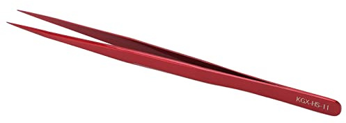 Tnfeeon Precisionslödpincett, Bärbar Aluminiumlegering, Antimagnetisk, för Elektronisk Reparation, för mobiltelefon- och Klockjobb