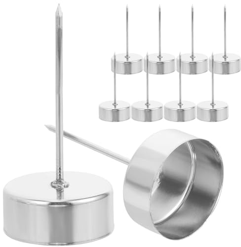 SHINEOFI Portacandele in Metallo Punta da 7 CM Set da 12 Pezzi per Decorazioni Natalizie Bomboniere e Decorazione Albero di Natale Portacandela da Tavolo per Feste e Atmosfera Festosa