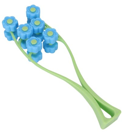 MAGICLULU Masseur Facial Rouleau de Massage en Plastique Vert Clair pour Visage V-type, Massage Lymphatique et Stimulation Circulation Sanguine, Outil Pratique pour Femmes