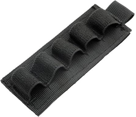 Gexgune 12GA Borsa per proiettili per proiettili Paintball Buttstock Pistola per Le Mani Borsa per Munizioni Trasportatore Tattico Fucile da Caccia 5 Conchiglie Supporto per cartucce