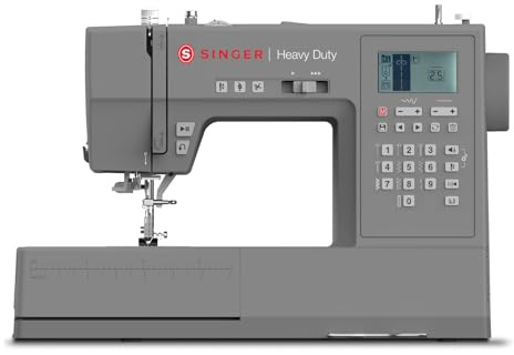 SINGER Heavy Duty 6800C Computerized Sewing Machine with Accessory Kit | Strong Motor with Enhanced Piercing Power, 586 Stitch Applications, LCD Screen, Full Metal frame & 1-step Buttonhole