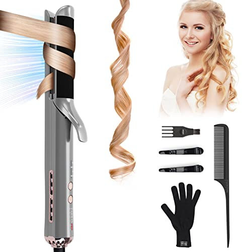2 In 1 -Lockenstab Glätteisen Mit 40 Lonenluftauslass, Lockenstab Große Locken, PARWIN PRO BEAUTY Glätteisen Locken Und Glätten Für Alle Frisuren, Mit Antiverbrühungs-filztuch, Langanhaltende Locken