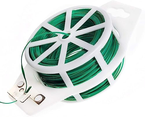 SF SANFOR 80021 Sanfor | Alambre para cierre (TWIST TIE) | Press Cut para Cortar Fácilmente | 30 Metros | Cerrar Bolsas, Cables, Jardinería, Costura y Manualidades | Color Verde, 400 ml