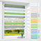 Doppelrollo klemmfix ohne Bohren & mit Bohren, 90x150cm (BxH) Weiß Grau Grün, 3-in-1 Duo Rollo für Fenster & Tür, Fensterrollo innen lichtdurchlässig & verdunkelnd, Klemmrollo Rollos Sonnenschutz