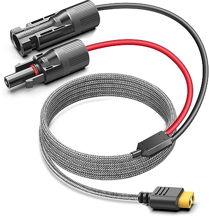 TAIFU 3,5m Solar Stecker auf XT60 Ladekabel für Verbindet Solarpanel 60W, 110W, 160W, 220W, 400W Tragbares Kraftwerk Solargenerator EF EcoFlow River Delta Bluetti EB55 Anker 757/767 Netzteil Ladegerät