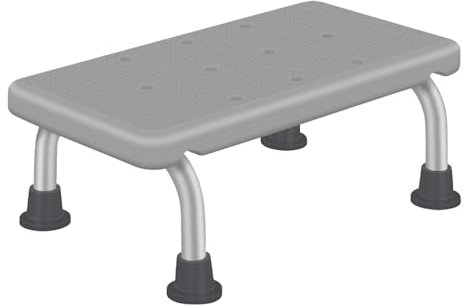 Badehocker, Fußhocker, leicht zu reinigen, leicht, hockend, Duschbank, Badewannensitz für Küche, Wohnzimmer, ältere Menschen, Senioren, grau