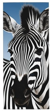 YAzgaN Mikrofaser-Handtücher mit Zebramuster, hautfreundlich und wasserabsorbierend, für Badezimmer, Hotel, Fitnessstudio und Spa