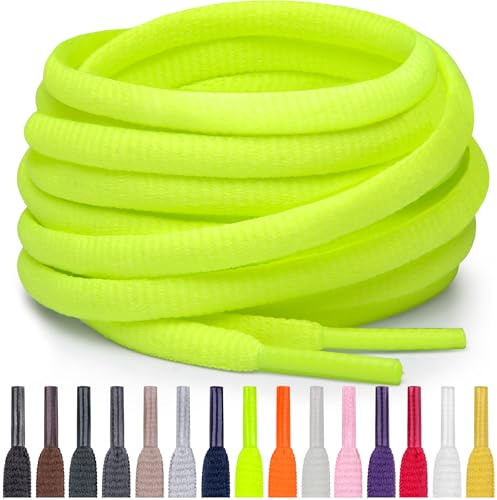 Miscly Cordones Atléticos Ovalados - Disponibles en Múltiples Longitudes y Colores