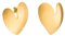 Purelei® True Love Ohrstecker – Asymmetrische Herz-Ohrringe mit modernem Design | Edelstahl 18K vergoldet, Silber, Roségold (Gold)