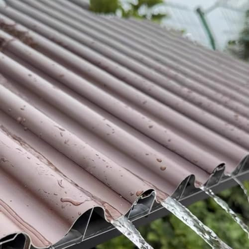 Lastre di metallo ondulato per coperture auto a drenaggio rapido, tegole impermeabili per esterni, pannelli di ricambio personalizzabili e copertura cresta, design durevole per tutte le condizioni