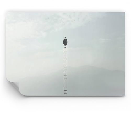 ARTTOR Papel pintado de vinilo tejido no tejido Premium Canvas - Escalera Cielo Símbolo - 500x350 cm - Fotomurales Decorativos Papel tapiz fotográfico Dormitorio Para la sala - WF3AA500x350-4463