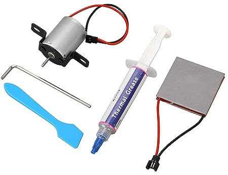 Pongnas Spisfläkt, Thermoelecc Generator Heat Powered Fan med Självdriven Motor Power Generation Sheet Set Versal Eldstad Fan Stove Reparationstillbehör för de Flesta Eldstadsfläktar
