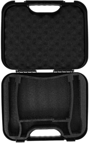 PRETYZOOM Maletín para Micrófono Portátil Resistente Compartimentos para Accesorios Caja de Almacenamiento de Plástico para Micrófonos de Condensador y Equipo de Grabación