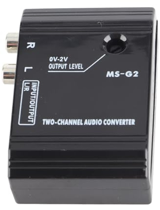 ZDETGU Convertitore per Auto Adattatore a 2 da Alta a Bassa Frequenza per Sistemi Stereo per Veicoli con Riduzione del Rumore