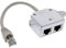 InLine 69932A ISDN Port-Doppler, 1x RJ45 Stecker an 2x RJ45 Buchse, mit Kabel