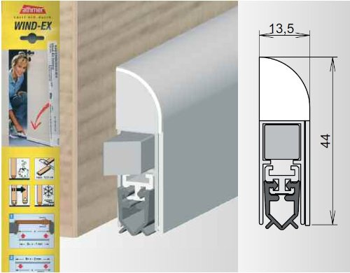 Athmer Türdichtungen Wind-EX | Farbe: dunkelbronze | Länge (mm): 1100