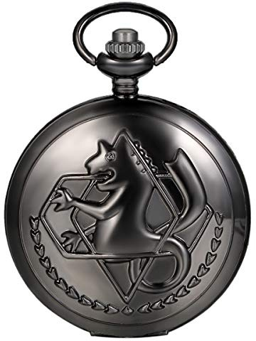 JewelryWe Gioielli Collana con Pendente da Uomo Donna Ragazzi Ciondolo Multi Modelli Colore Bronzo Orologio da Tasca Classico Regalo (Cavalluccio marino)