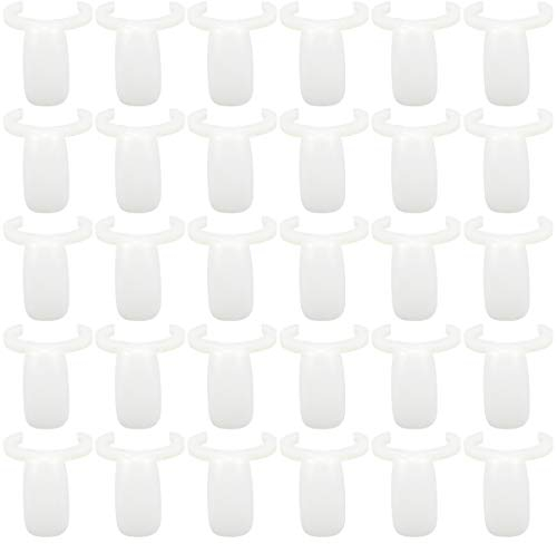 HQdeal 100pcs Présentoir Vernis à Ongles, Présentoir Faux Ongle Nuancier, Vernis à ongles Cartes de couleur Outil de Pratique pour Démarreur, Couleur Naturelle