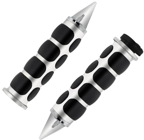 NTHREEAUTO Motorcycle Hand Grips Universal Handlebar Throttle Grip for 1 / 25mm Handle Bar Compatible with Harley Dyna Sportster Road King Street Glide Fat Boy