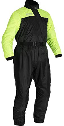 Oxford Products Rainseal Oversuit Traje de moto para clima húmedo, negro/fluo, 2XL, Negro/Fluo, XXL