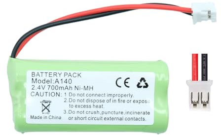 efaso Akku 2,4V 700mAh kompatibel mit Festnetz Telefon Siemens Gigaset A120, A140, A160, A145, A165, A240