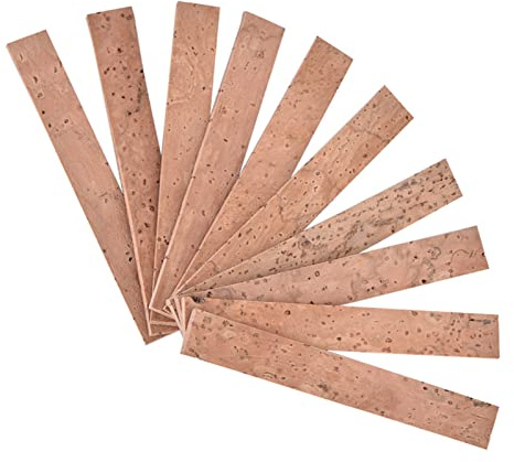 Set da 10 Pezzi Kit di Riparazione per Fogli di Sughero per Giunti per Collo di Clarinetto Parti di Ricambio Accessori per Manutenzione di Strumenti a Fiato, Strisce di Chiavi,