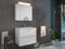 Magnolia Home Badmöbelset Taifun 70cm 2tlg mit Spiegelschrank Farbe Weiss Hochglanz