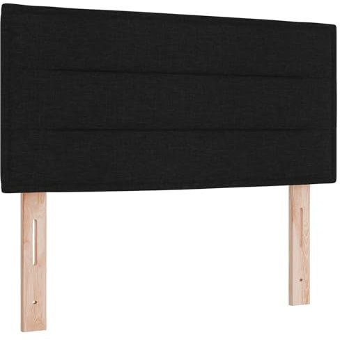 vidaXL Kopfteil Linien-Design Schwarz 80 cm Stoff