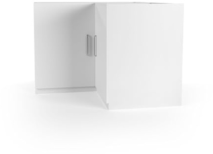 Wasophoogte Armoire pour machine à laver - Module N6 - Réhausseur de machine à laver - Conversion pour machine à laver - 1300(D)*1300(B)*910(H) mm - Blanc - Design élégant, peu encombrant et